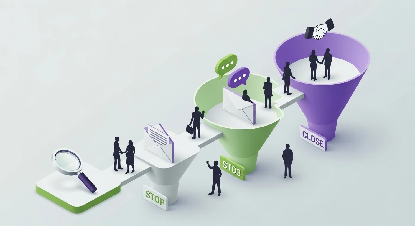 Pipeline de ventas para founder B2B: investigar, contactar, reunión y cierre