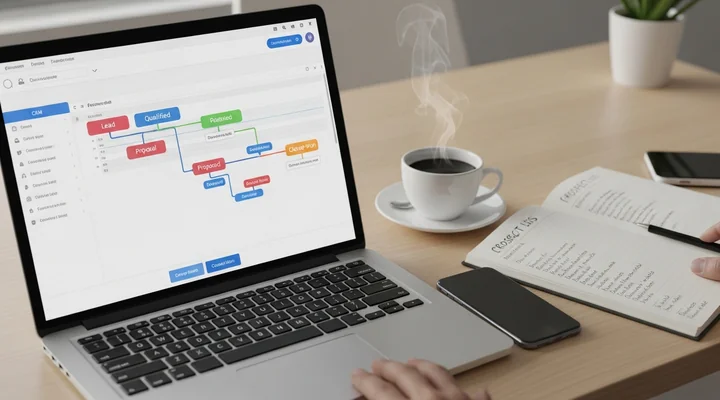 Dos comerciales B2B trabajando en una oficina, uno atendiendo leads entrantes y otro prospectando en frío